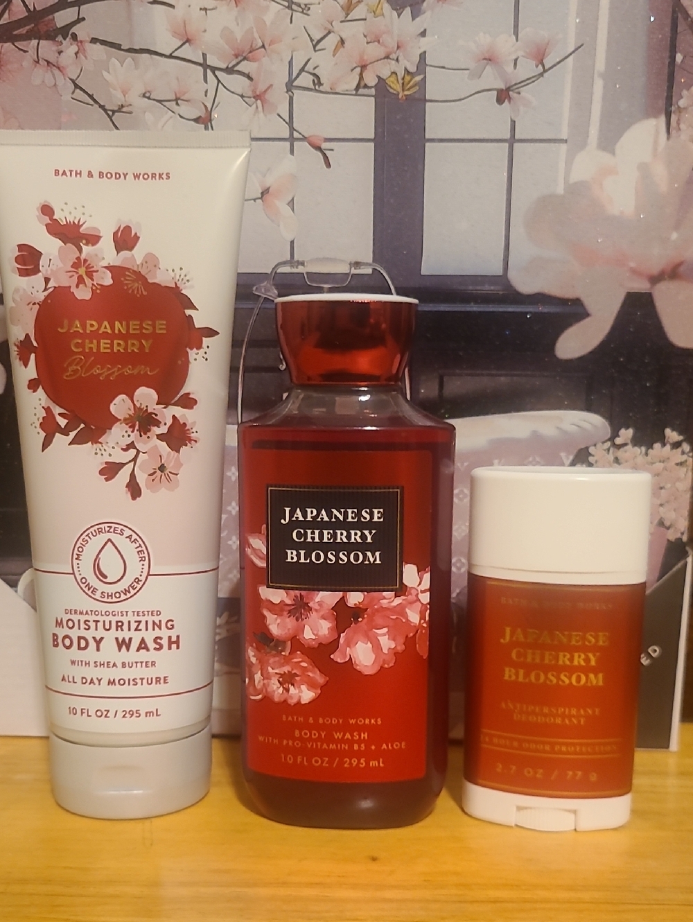Trio Bath & Body Works Japanese Cherry Blossom Body Wash Set